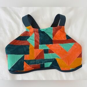 Prana high-neck bikini top, size Small